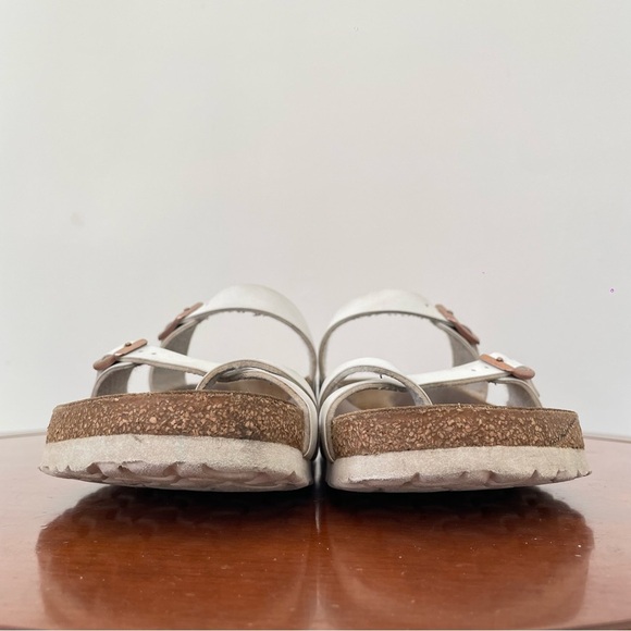 Birkenstock Women’s Mayari Birko Flor White Strap Sandals | EU 39 - Picture 4 of 8